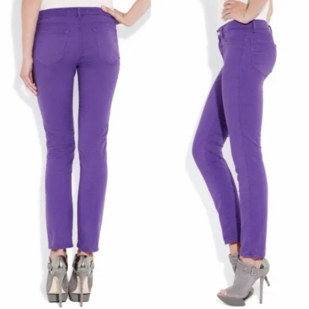 J Brand purple skinny jeans sz 25